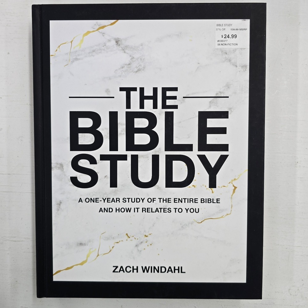 The Bible Study Zach Windahl One-Year Guide Entire Bible Hardcover Devotional HC